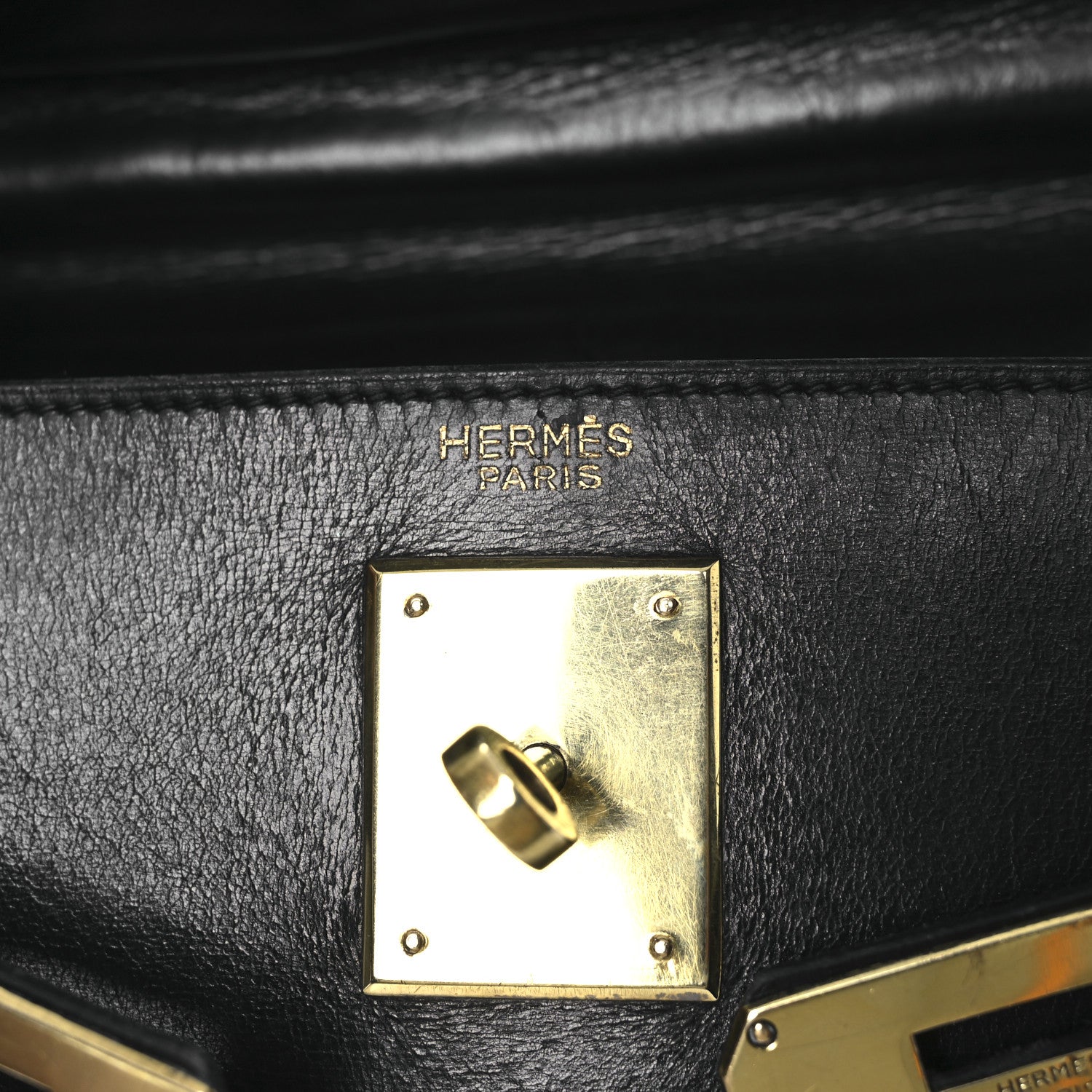 Hermes Box Kelly Retourne 28 Black 6 of 16