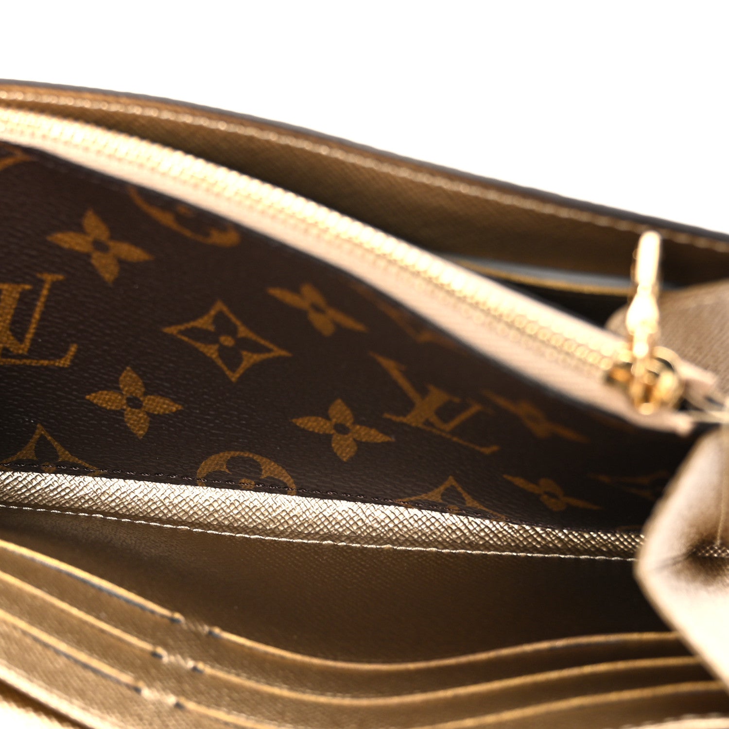 Louis Vuitton Monogram House Mascot Sarah Wallet NM Iced Gold 5 of 7