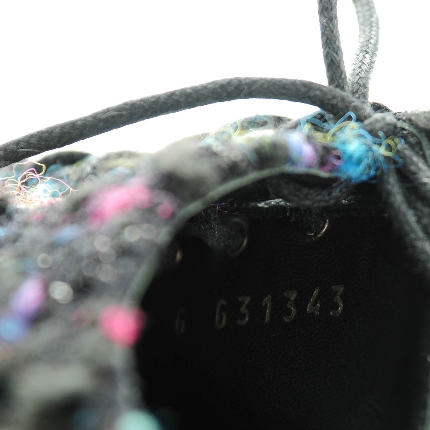 Tweed Lace Up 85 Wedges 42 Multicolor Black