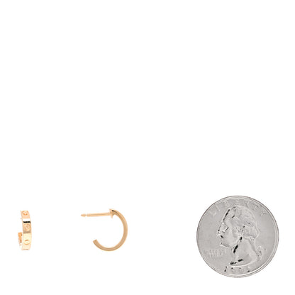 Cartier 18K Yellow Gold Small LOVE Hoop Earrings 2 of 5