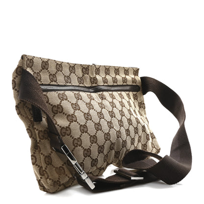 Gucci GG Monogram Double Pocket Belt Bag Dark Brown 3 of 10