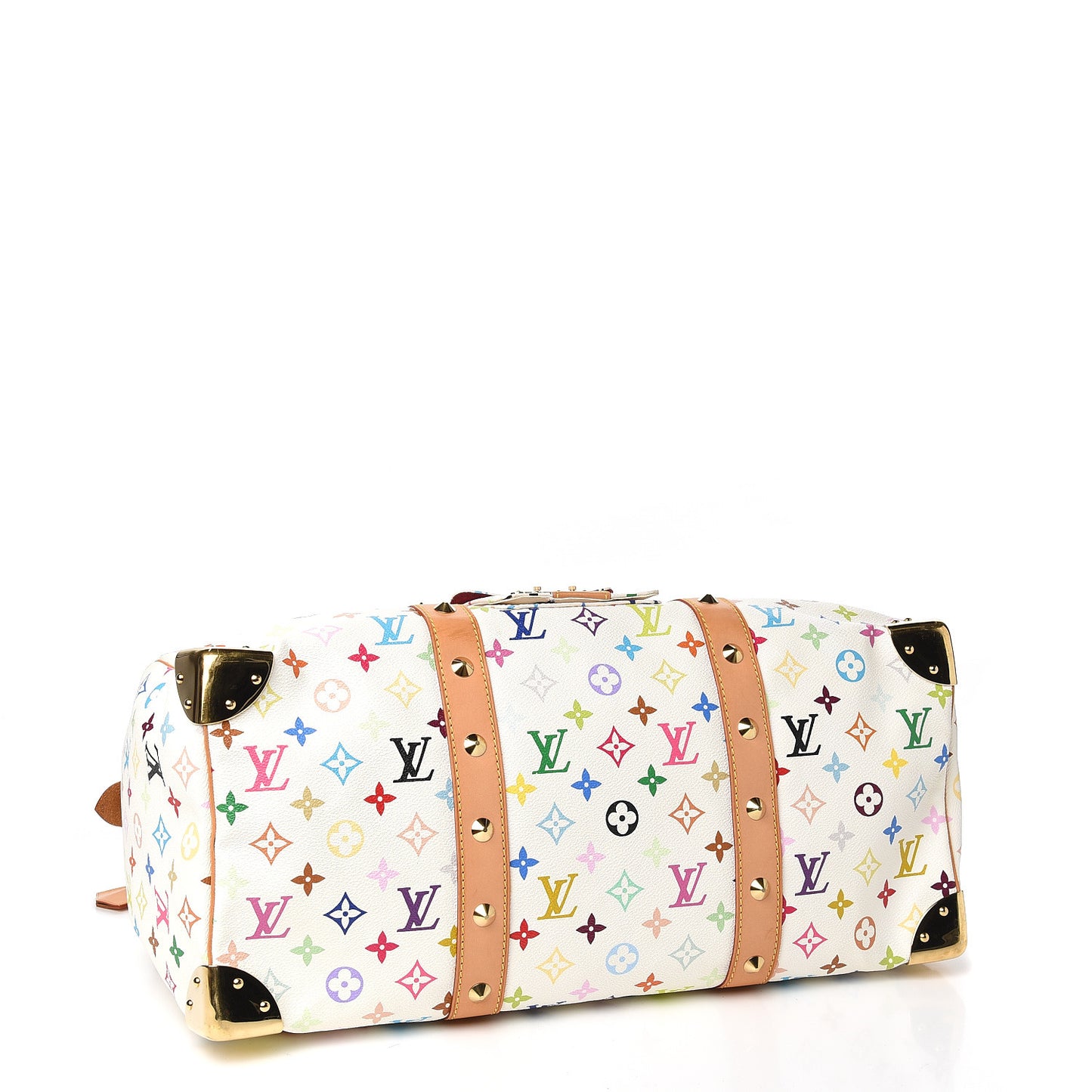 Monogram Multicolor Keepall 45 White