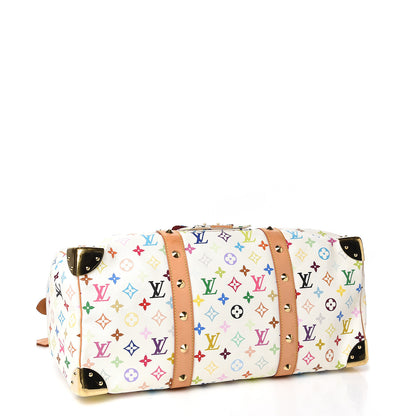 Louis Vuitton Monogram Multicolor Keepall 45 White 3 of 8