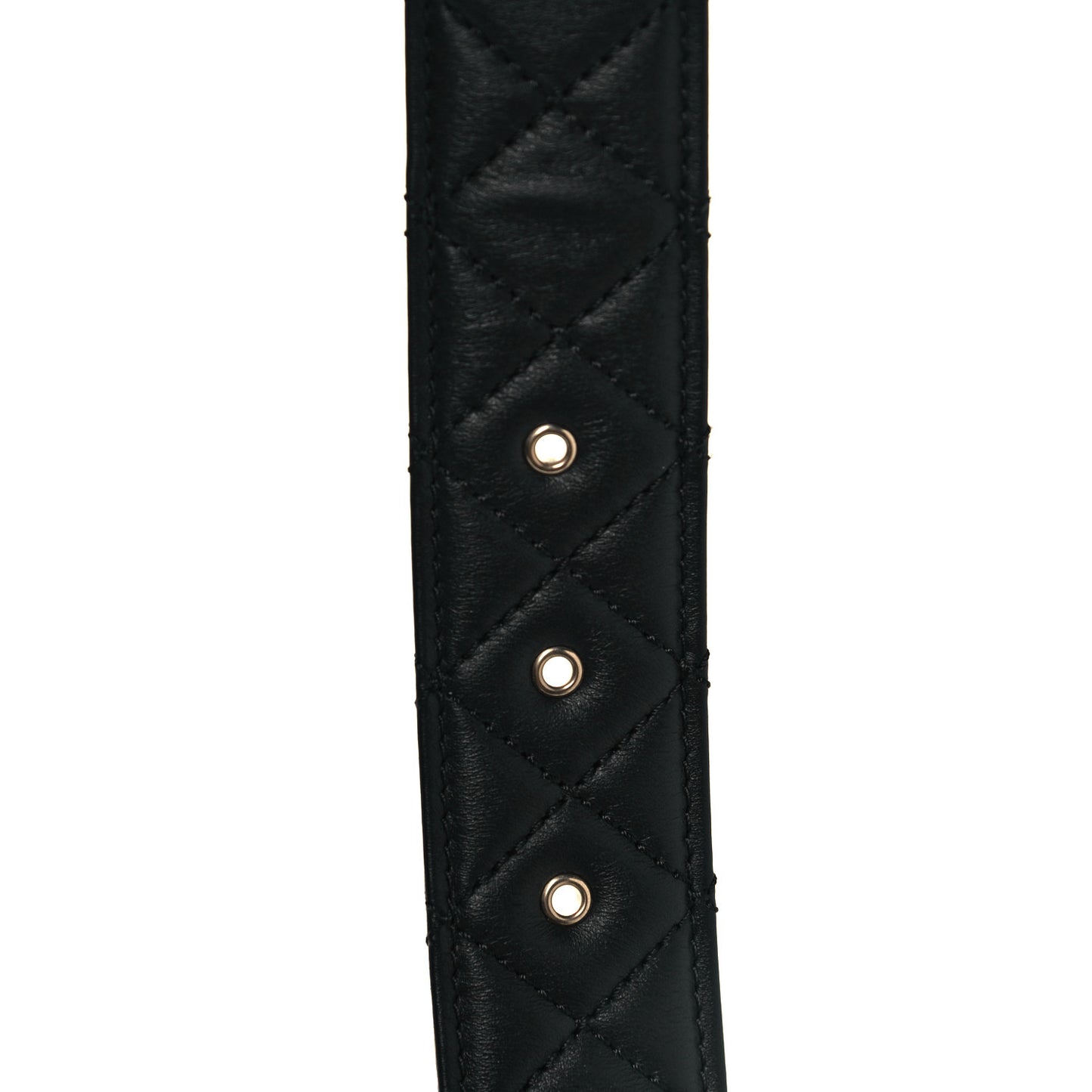 Lambskin Quilted CC Chain Belt 90 36 Black