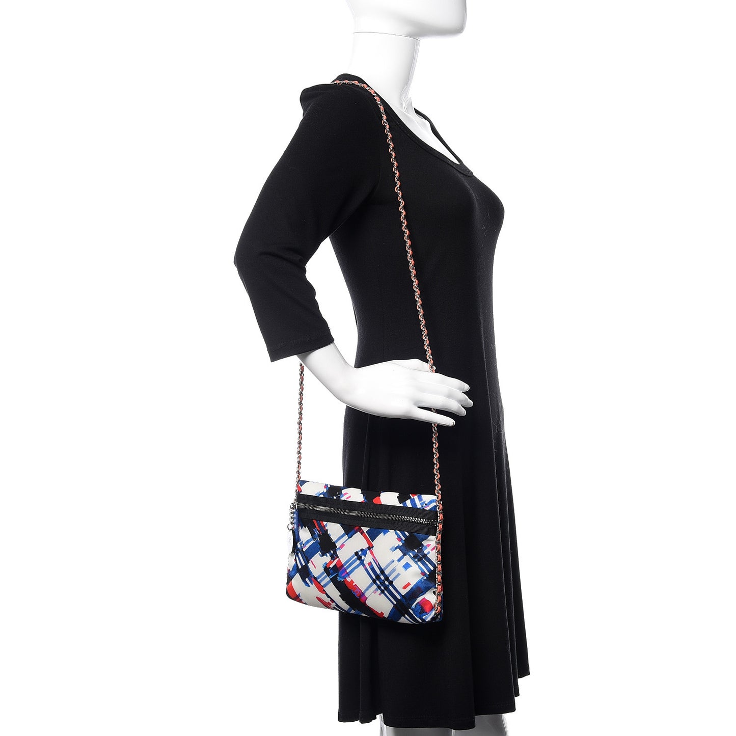 Canvas Printed Airline Crossbody Bag Multicolor