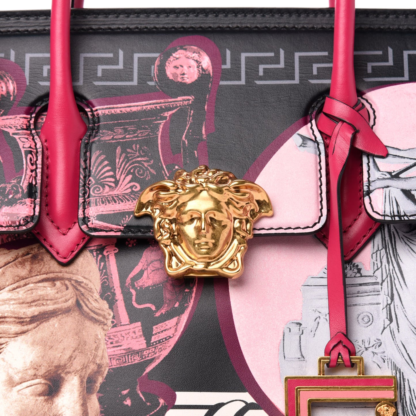 Calfskin Palazzo Empire Pop Magna Grecia Bag Multicolor