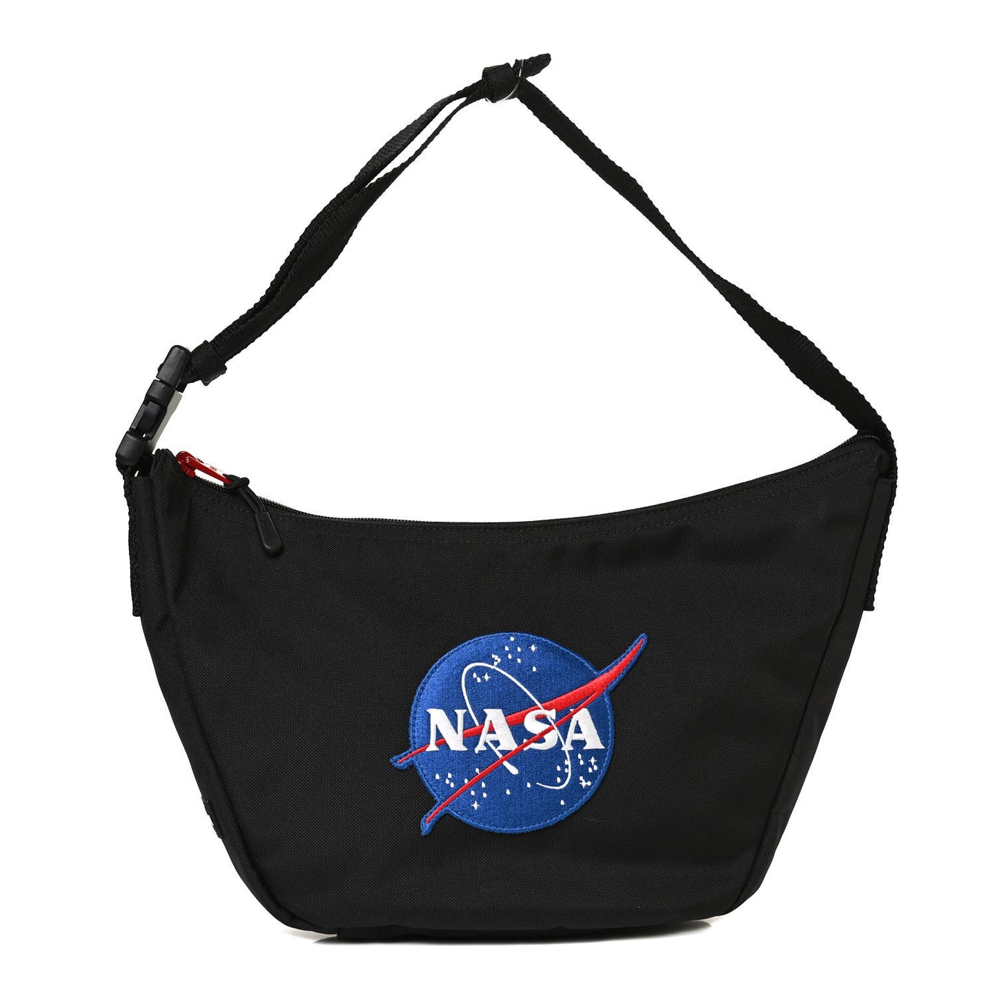 Recycled Nylon NASA X Space Sling Bag Black