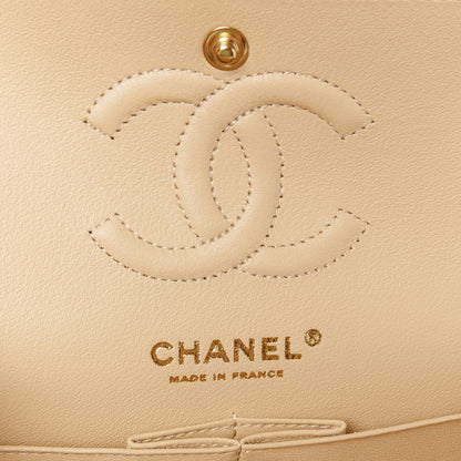 Chanel Caviar Quilted Small Double Flap Beige 6 of 11