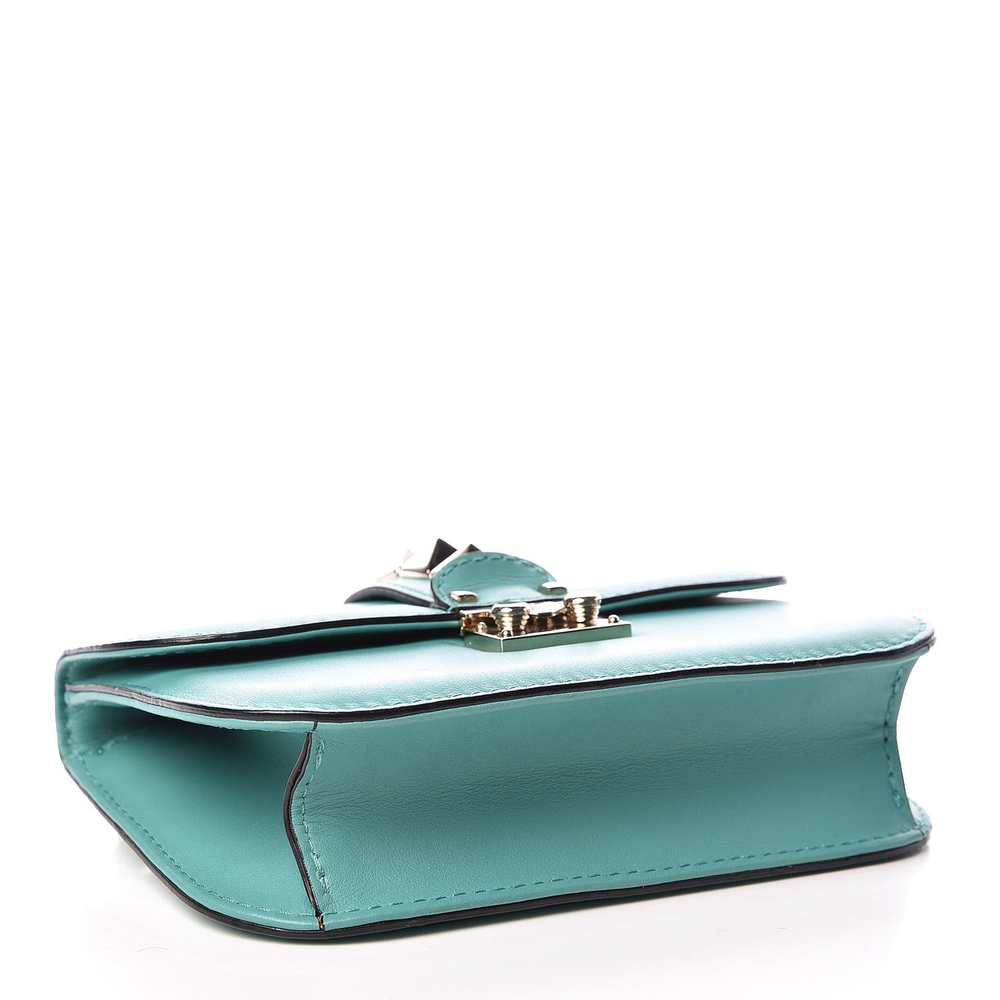 Vitello Small Glam Lock Rockstud Flap Colibri
