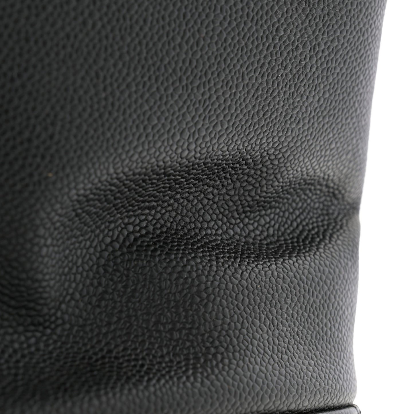 Caviar Large Soft CC Top Handle Tote Black