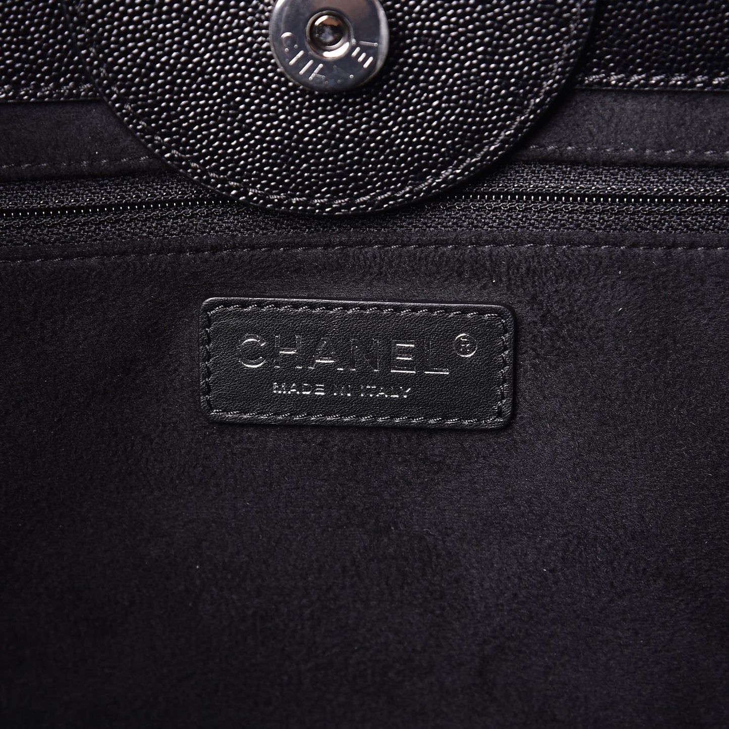 Caviar Extra Large Studded Deauville Tote Black