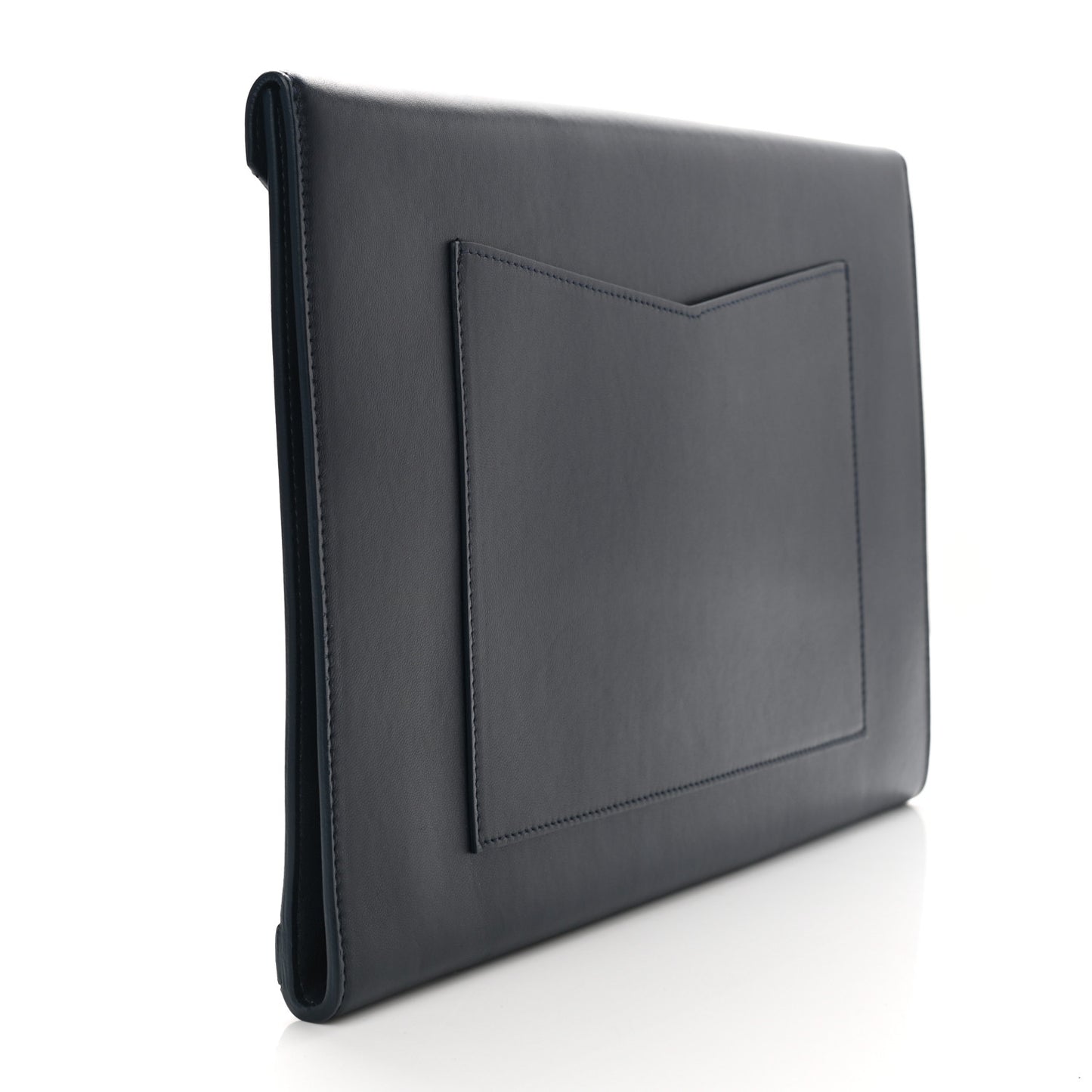 Lambskin Airline Envelope Pouch Navy