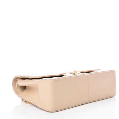 Chanel Caviar Quilted Jumbo Double Flap Beige Clair 5 of 14