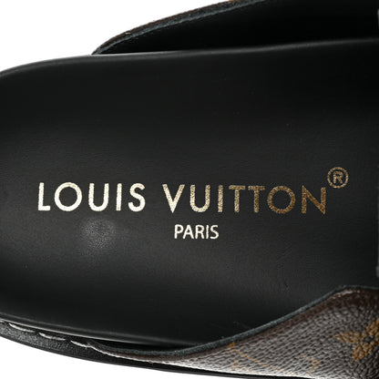 Louis Vuitton Patent Monogram Womens Cosy Flat Comfort Clog Mules 39 Brown 7 of 9