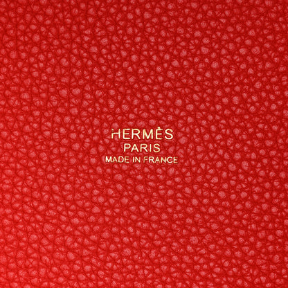 Hermes Taurillon Clemence Picotin Lock 18 PM Rouge de Coeur 6 of 11