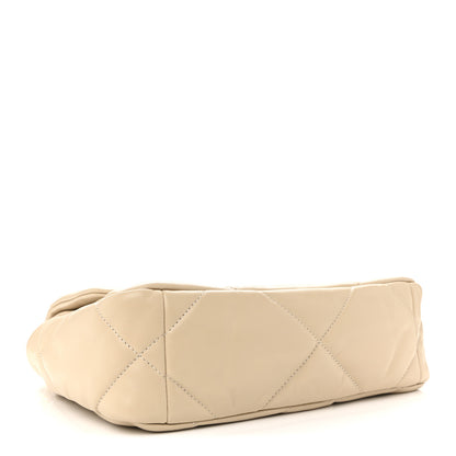 Chanel Lambskin Quilted Medium Chanel 19 Flap Beige 4 of 12