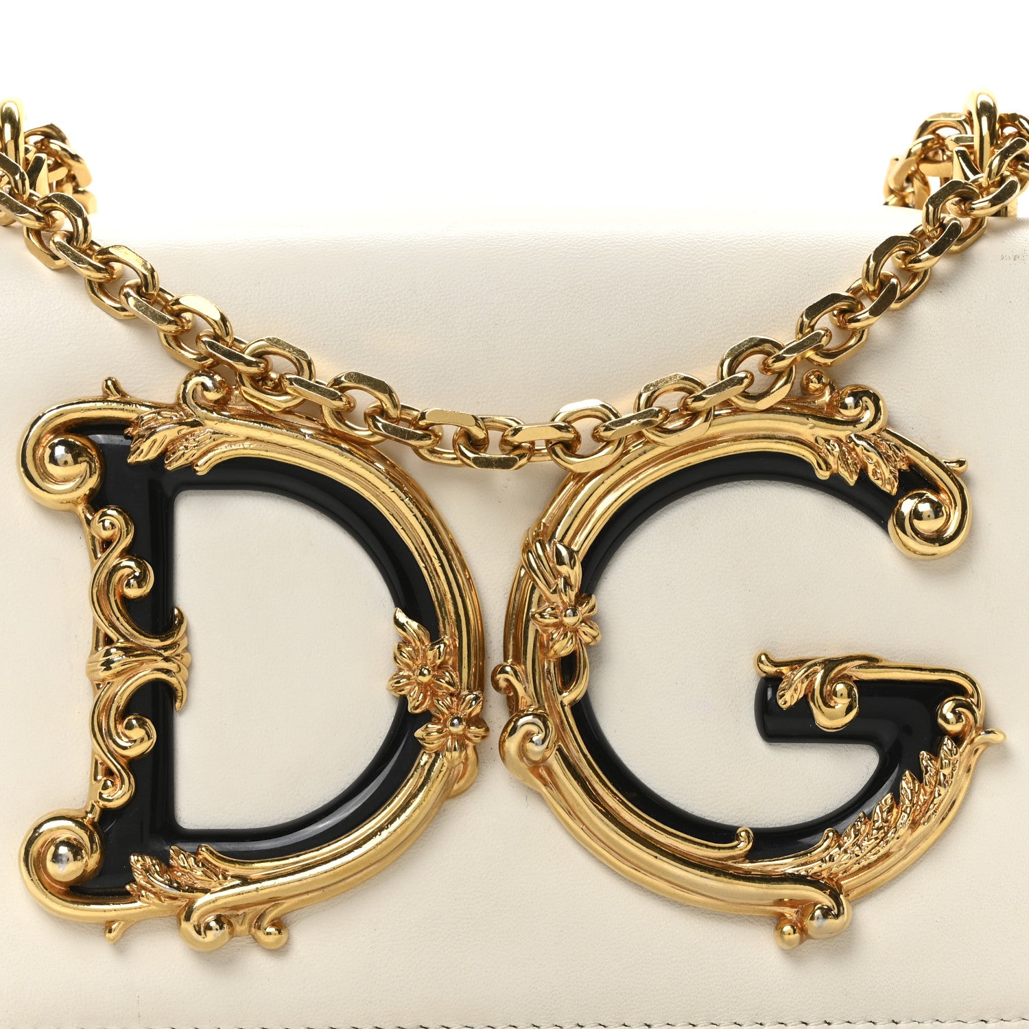 Dolce & Gabbana Nappa DG Girls Shoulder Bag White 7 of 9