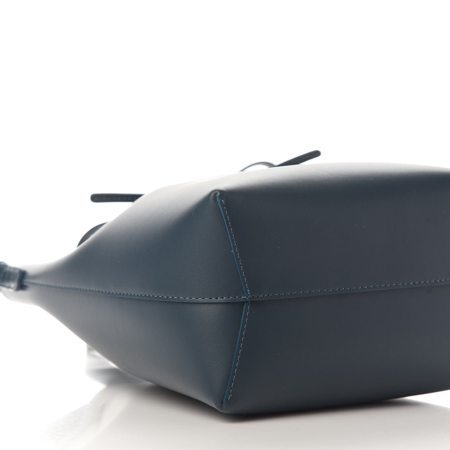 Calfskin Mini Bucket Bag Blu