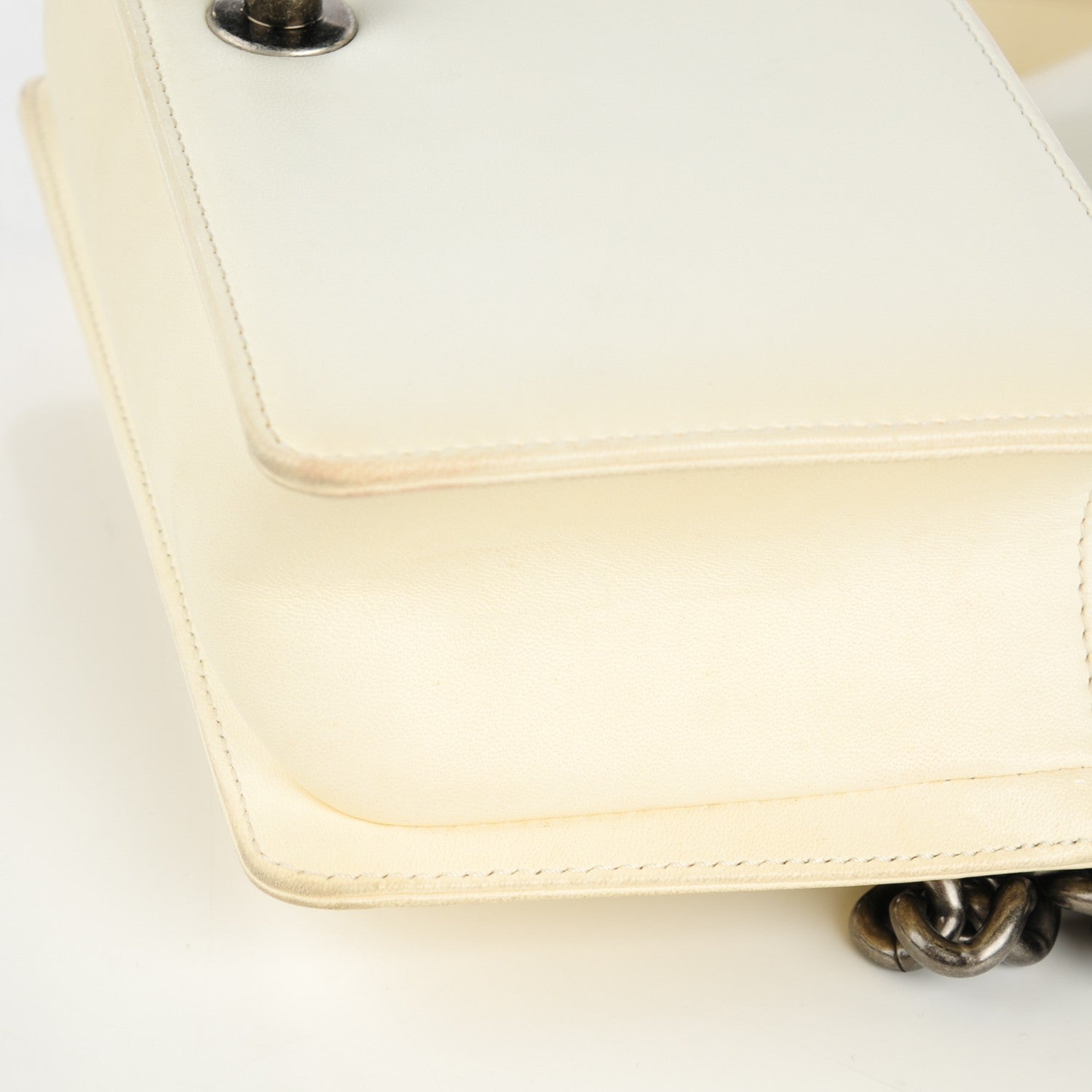Chanel Lambskin Quilted Small Boy Flap White 9 of 9