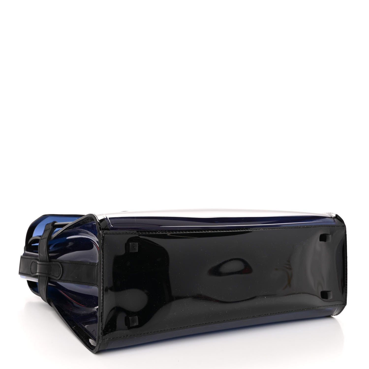 Delvaux PVC Tempete Dark Night Satchel Blue De Prusse 4 of 10