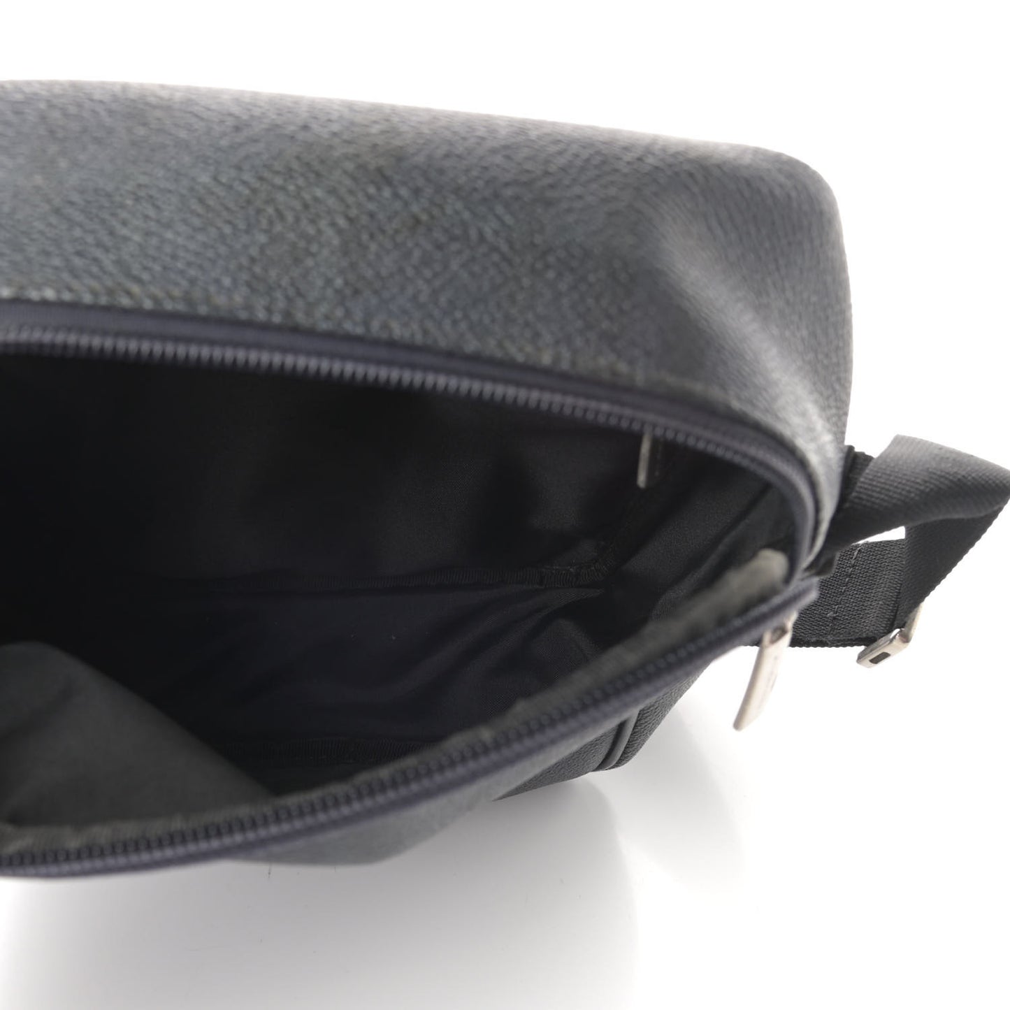 London Check Small Messenger Bag Dark Charcoal