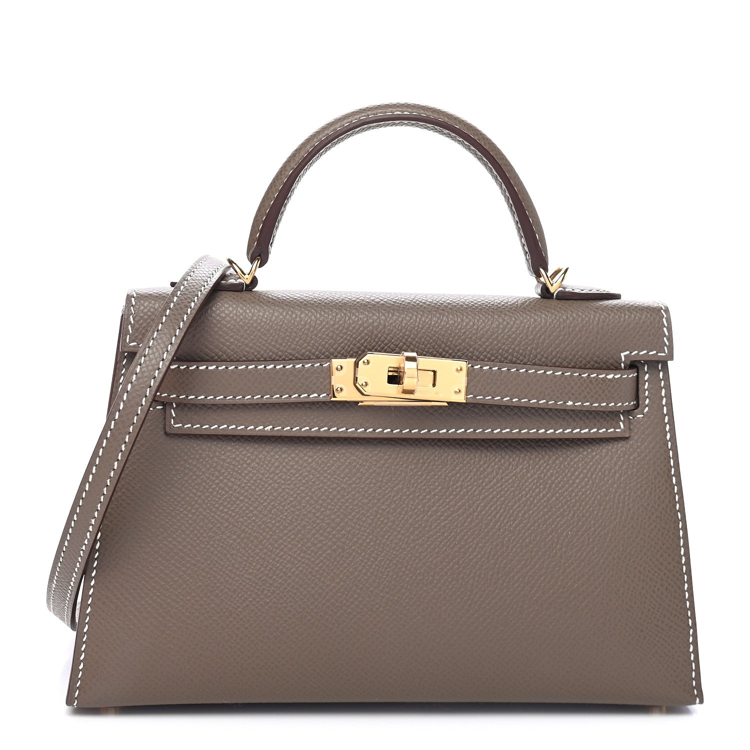 Hermes Epsom Mini Kelly Sellier 20 Etoupe 1 of 9