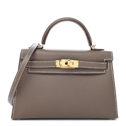 Hermes Epsom Mini Kelly Sellier 20 Etoupe 1 of 9