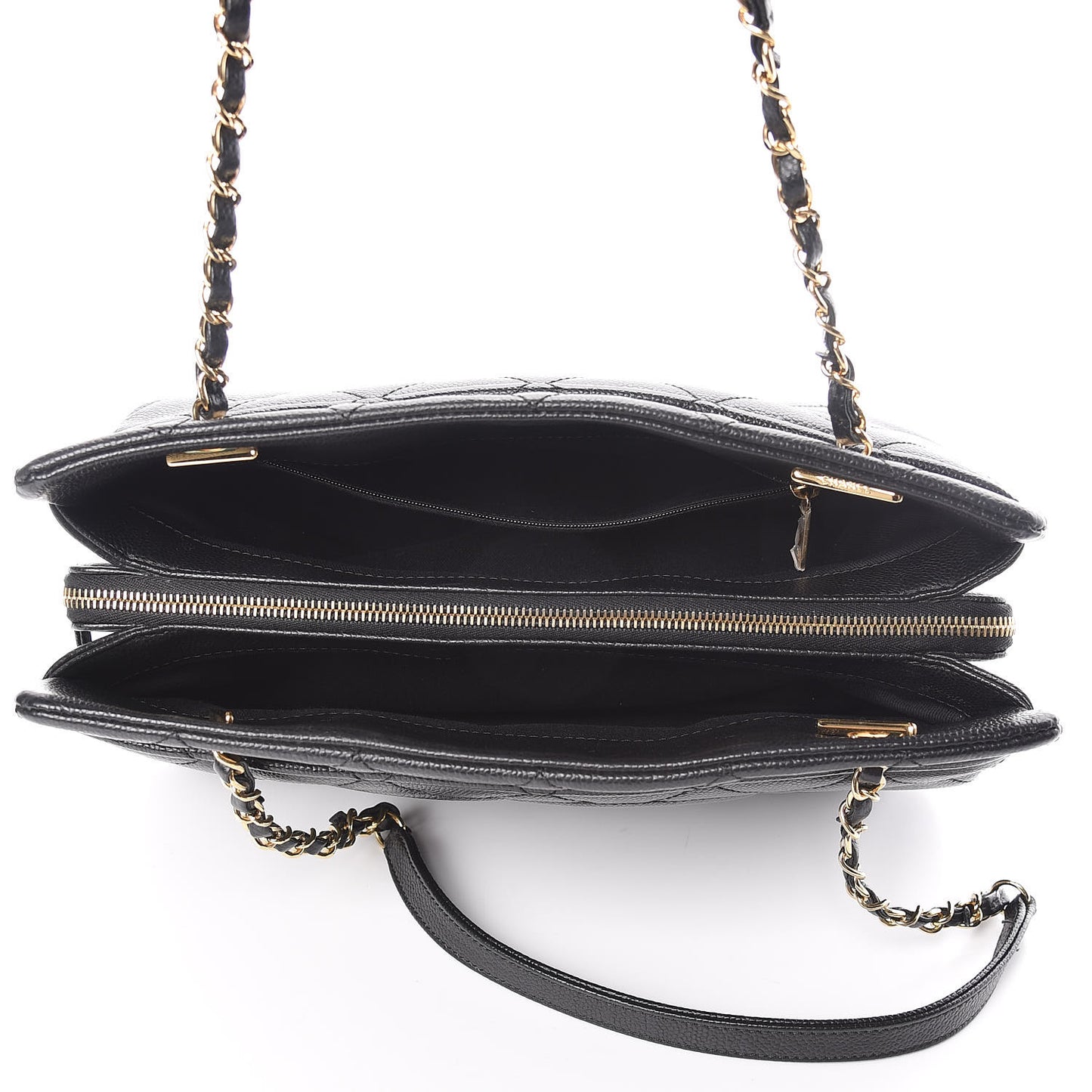 Caviar Quilted CC Timeless Soft Tote Black