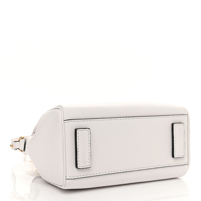 Versace Grained Calfskin Small La Medusa Top Handle Bag Optical White 4 of 10