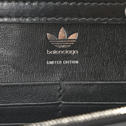 Balenciaga X ADIDAS Box Calfskin Hourglass Chain Bag Black 6 of 9