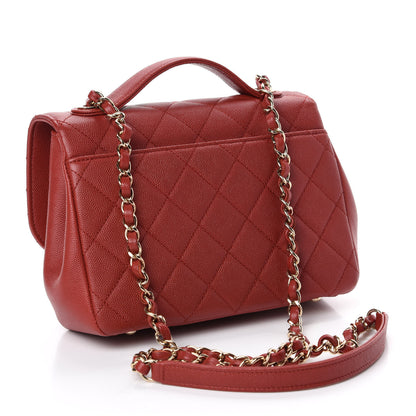 Chanel Caviar Quilted Medium Business Affinity Flap Red 3 of 10