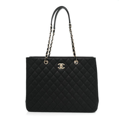 Chanel Caviar Quilted Large Shopping Tote Black 1 of 8