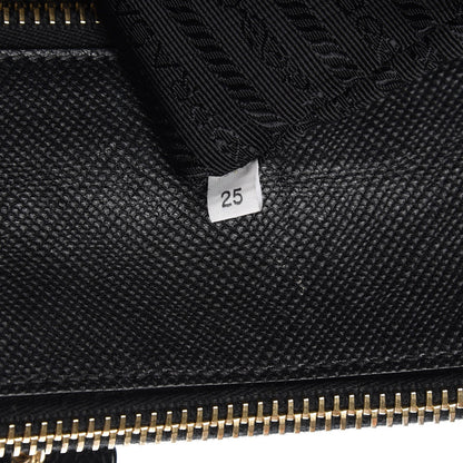 Prada Saffiano Cuir Top Handle Dome Tote Black 7 of 9