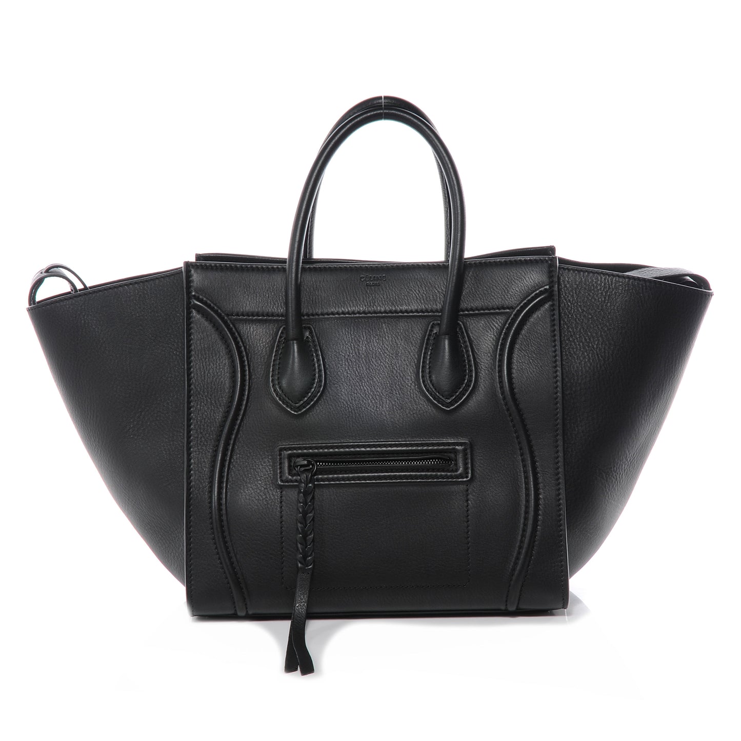 Calfskin Medium Phantom Luggage Black