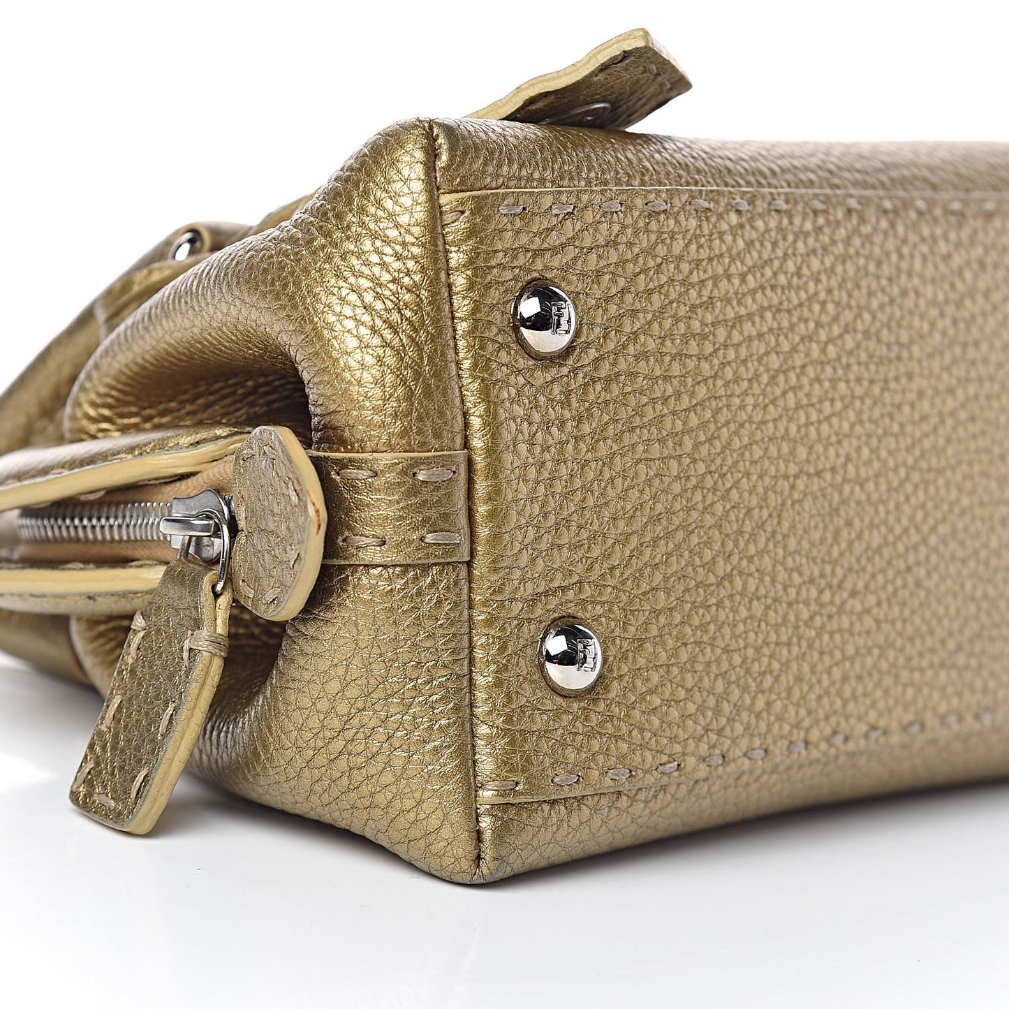 Calfskin Romano Selleria Mini Adele 1328 Bag Gold