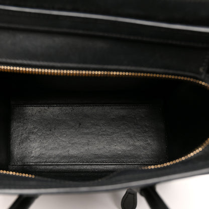 Celine Smooth Calfskin Nano Luggage Black 5 of 17