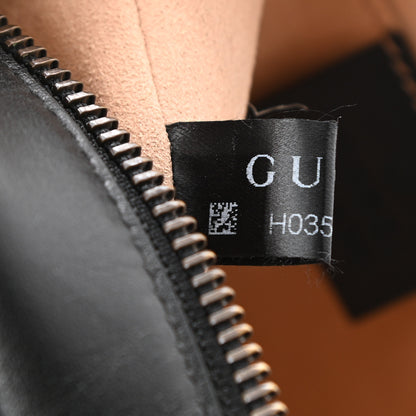 Gucci Calfskin Matelasse Mini GG Marmont Chain Shoulder Bag Black 8 of 11