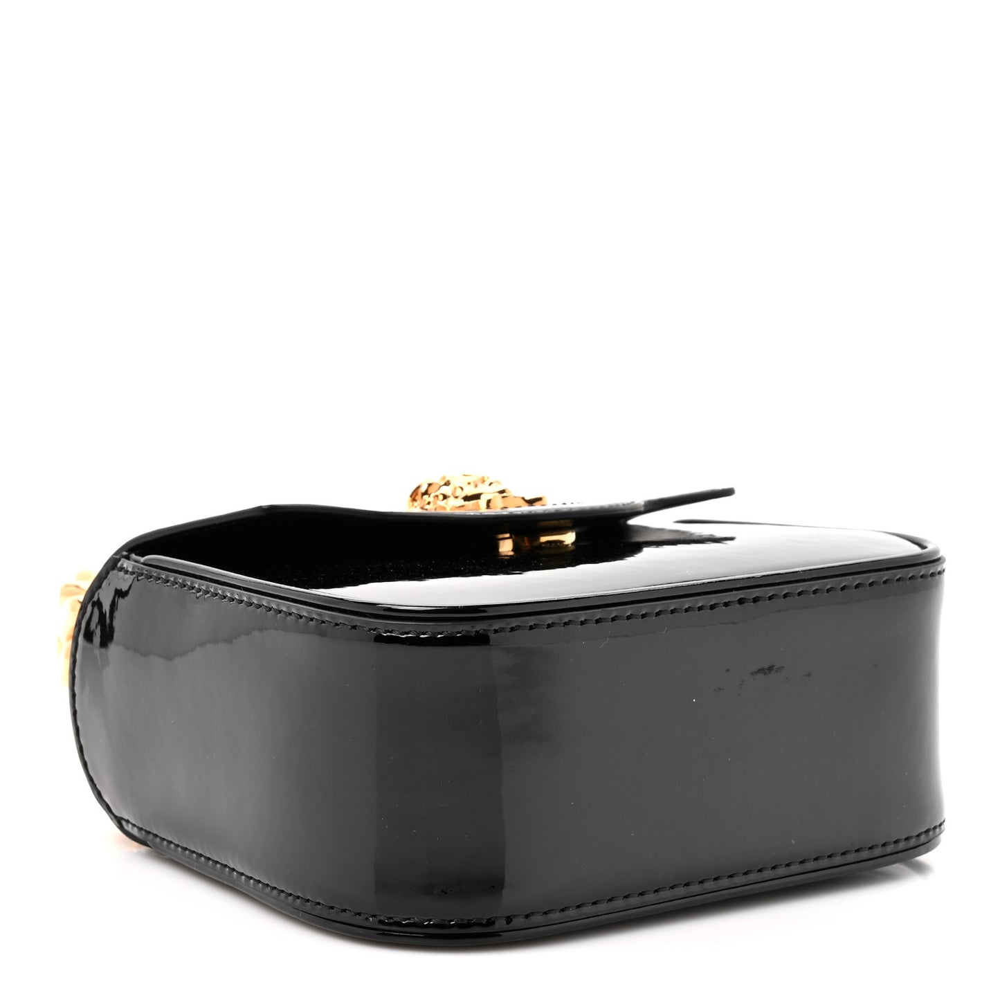 Patent Mini La Medusa Bag Black