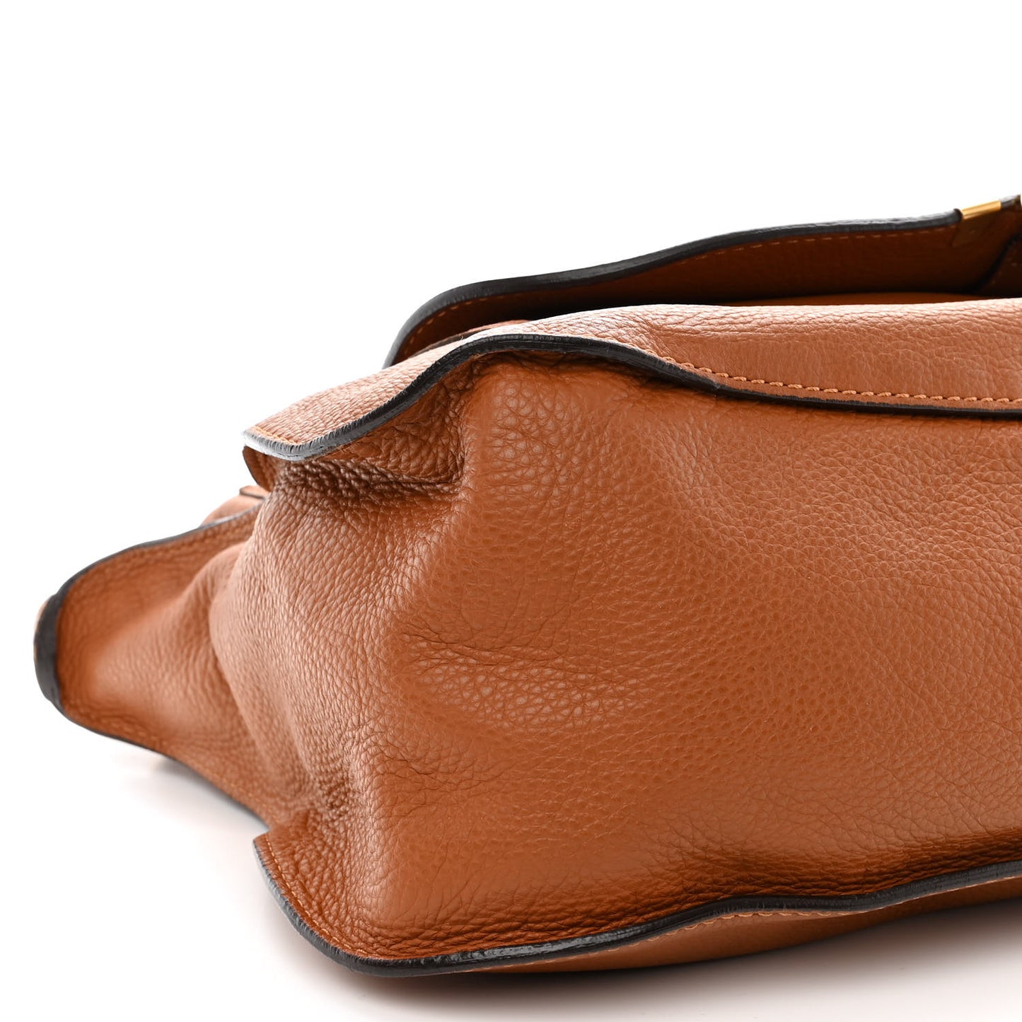 Calfskin Large Marcie Satchel Tan