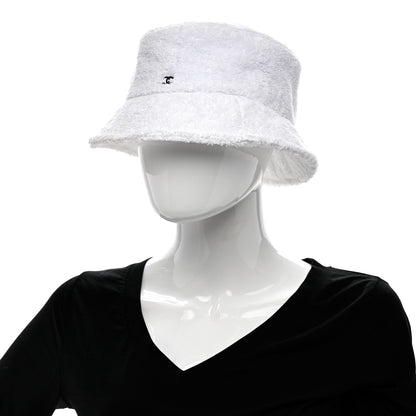 Chanel Terry Cloth CC Bucket Hat M White 2 of 9