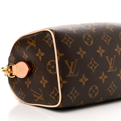 Louis Vuitton Monogram Speedy Bandouliere 20 Black 8 of 9