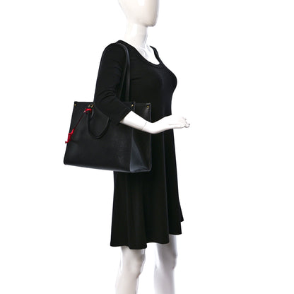 Louis Vuitton Epi Onthego MM Black 2 of 8