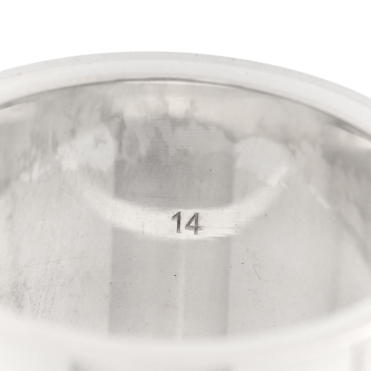 Sterling Silver 12mm Trademark Wide Band Ring 54 6.75