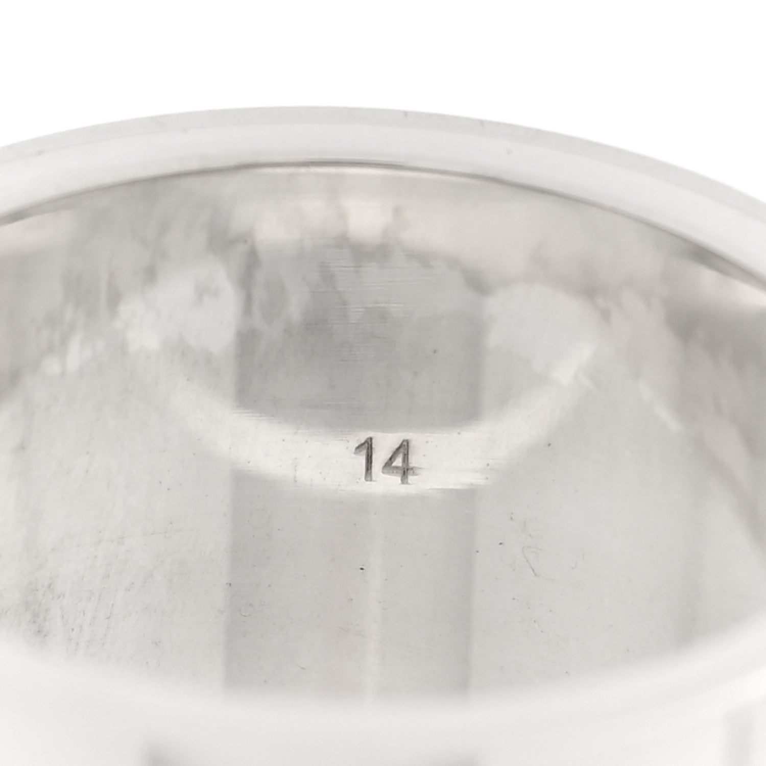 Gucci Sterling Silver 12mm Trademark Wide Band Ring 54 6.75 4 of 4
