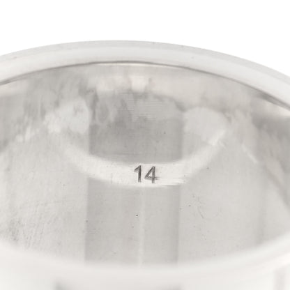 Gucci Sterling Silver 12mm Trademark Wide Band Ring 54 6.75 4 of 4