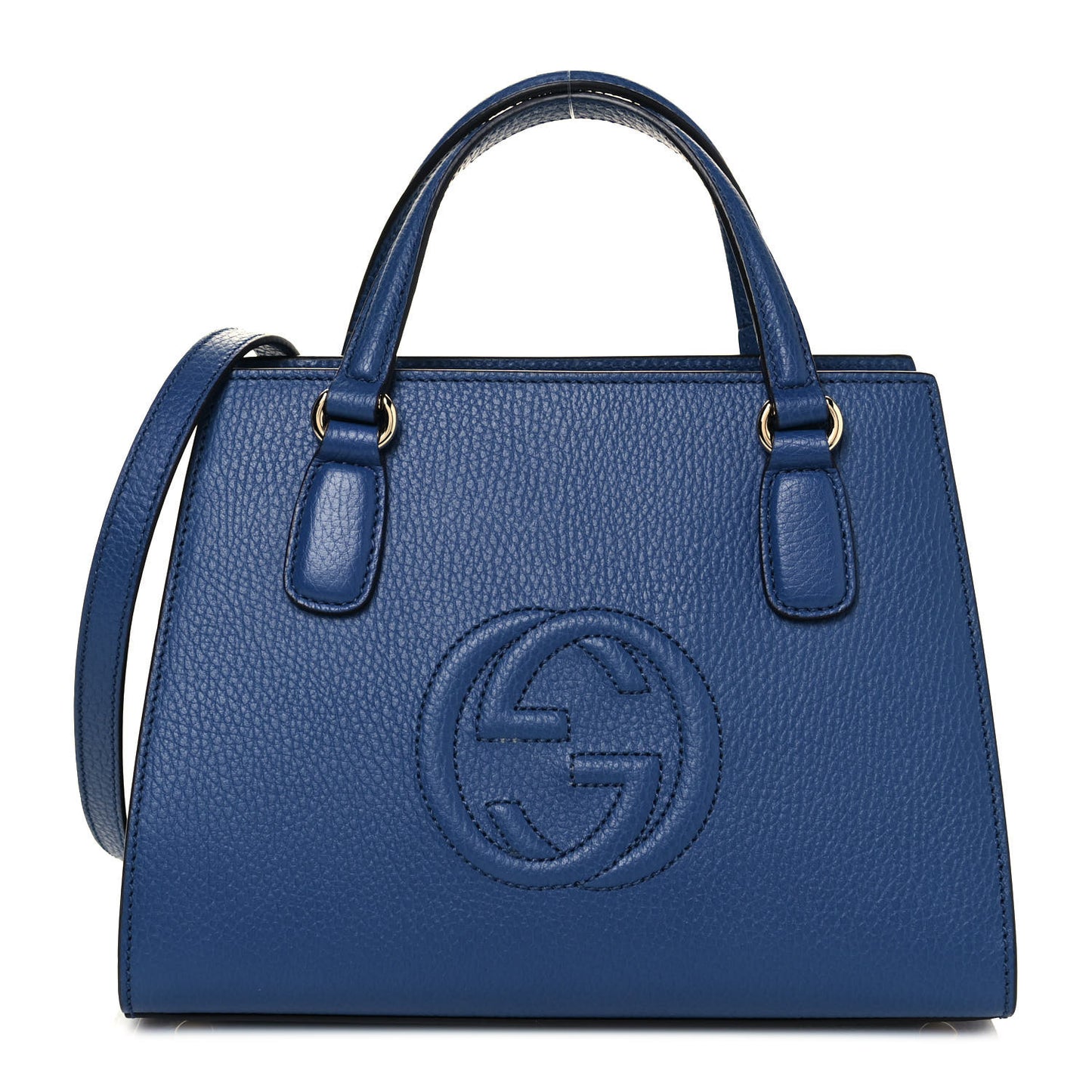 Dollar Calfskin Medium Soho Top Handle Satchel Caspian