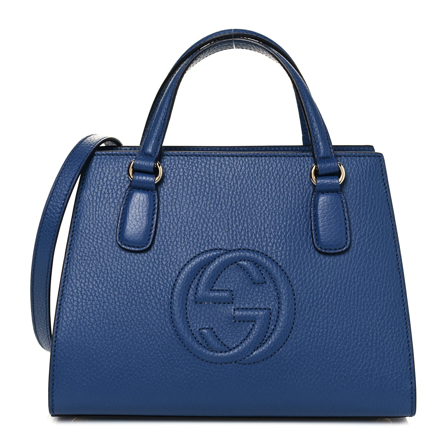 Gucci Dollar Calfskin Medium Soho Top Handle Satchel Caspian 1 of 11