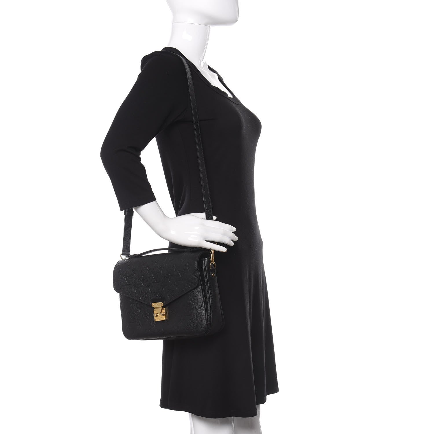 Louis Vuitton Empreinte Pochette Metis Black 2 of 10
