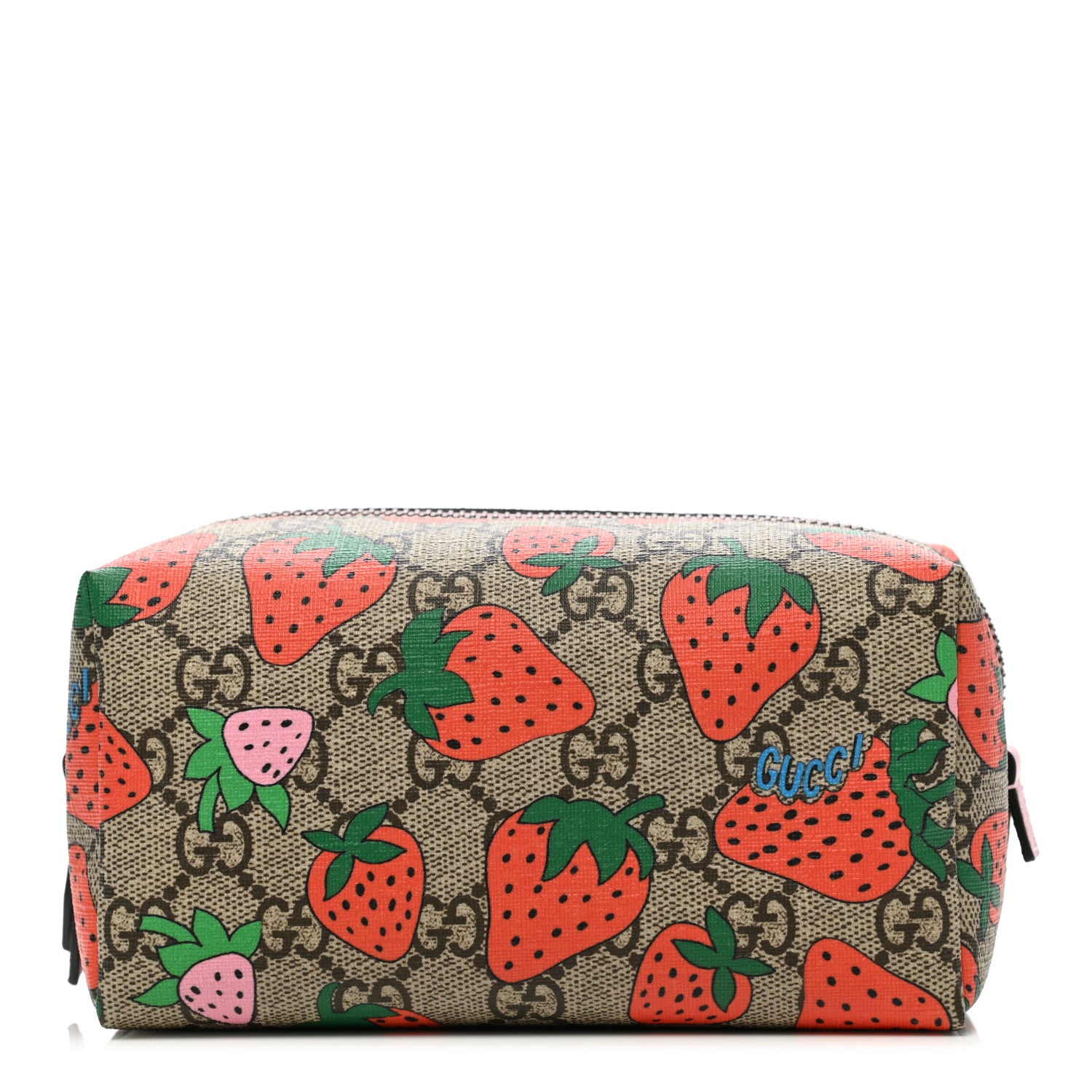 Gucci GG Supreme Monogram Strawberry Cosmetic Case 1 of 8