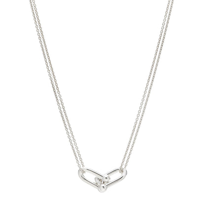 Tiffany Sterling Silver Double HardWear Link Pendant Necklace 1 of 4